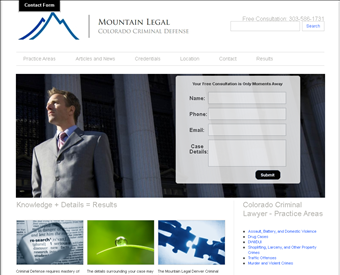 Mountain Legal Colorado Criminal Defense web screenshot