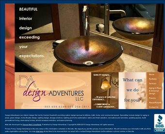 Design Adventures web screenshot