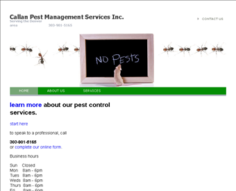 All About Pest Control web screenshot