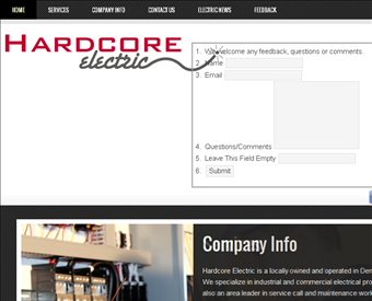 Hardcore Electric web screenshot