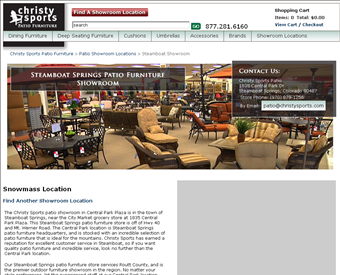 Christy Sports - Patio web screenshot