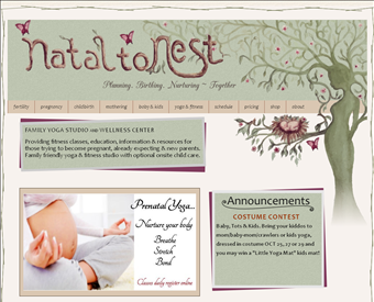 Natal to Nest web screenshot