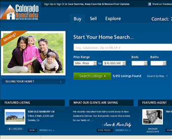 Colorado Home Finder Realty web screenshot