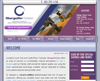 Margolis Vision web screenshot