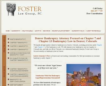 Foster Law Group PC web screenshot