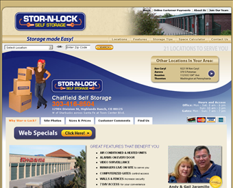 Stor-n-Lock Littleton web screenshot