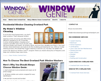 Window Genie of Overland Park web screenshot