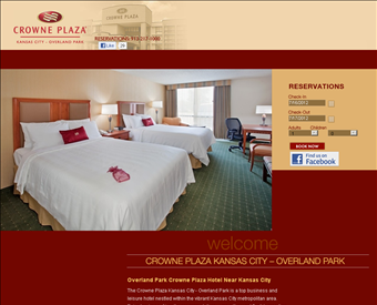 Crowne Plaza Lenexa - Overland Park web screenshot