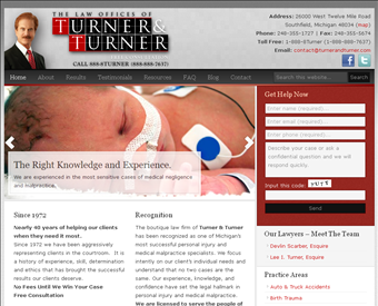 Turner and Turner PC web screenshot