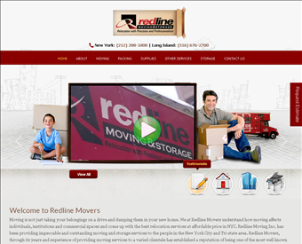 Redline Moving Inc. - Moving Company NYC web screenshot