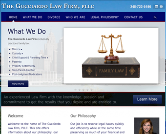 Gucciardo Law Firm web screenshot