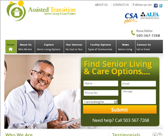 Assisted Transition web screenshot