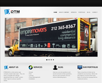 DTM Signs web screenshot