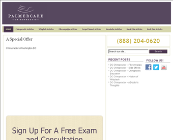 Palmercare web screenshot