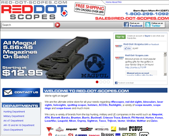 Red-Dot-Scopes web screenshot