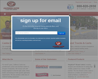 California Caster & Hand Truck Company web screenshot
