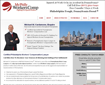 My Philly Workers Comp web screenshot