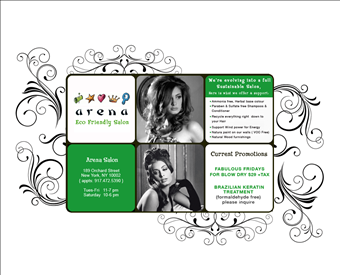 Arena Salon web screenshot