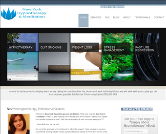 New York Hypnotherapy and Meditation web screenshot