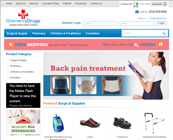 Gramercy Drugs web screenshot