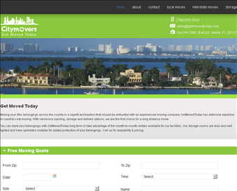 City Movers web screenshot