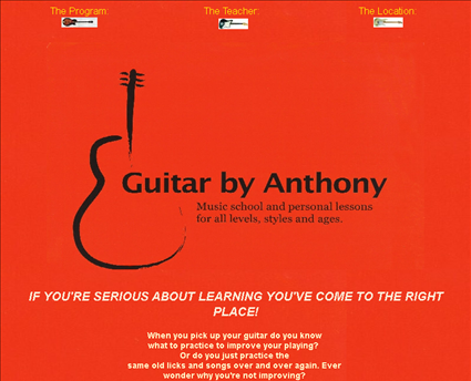 Guitar By Anthony web screenshot