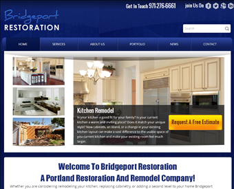 Bridgeport Restoration LLC web screenshot