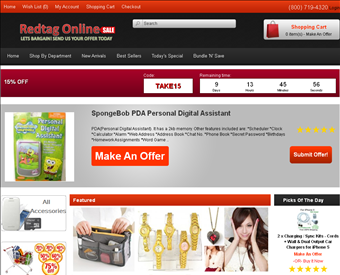 Redtagonline web screenshot
