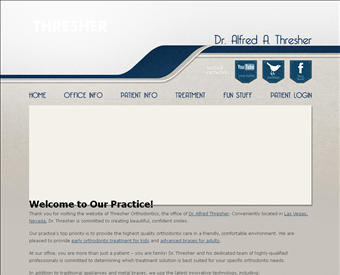 Thresher Orthodontics web screenshot