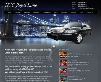 NYC Royal Limo web screenshot