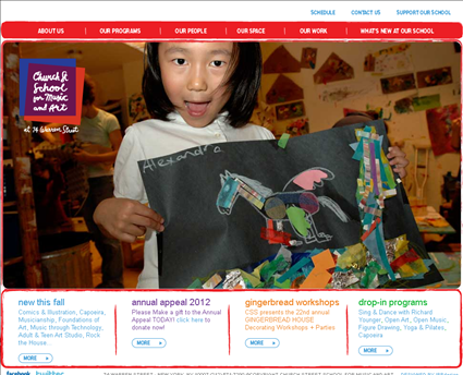Church St School For Music & Art web screenshot