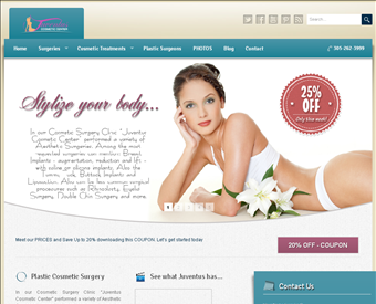 Juventus Cosmetic Center web screenshot