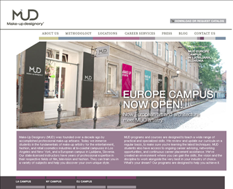 Make-Up Designory web screenshot