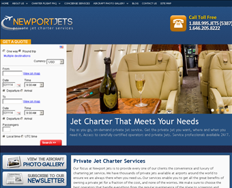 Newport Jets web screenshot