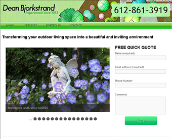 Dean Bjorkstrand Inc web screenshot