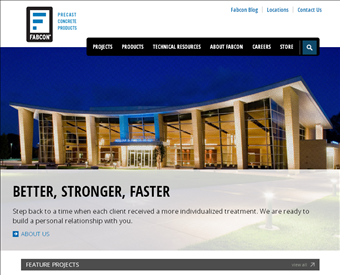 Fabcon, Inc. web screenshot