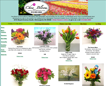 Chez Bloom web screenshot