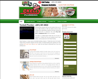 Skelly Plumbing web screenshot