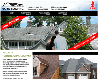 Floyd Roofing web screenshot