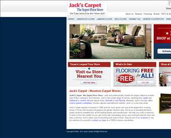 Jack's Carpet web screenshot