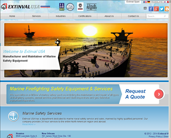 Extinval USA web screenshot