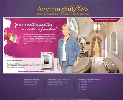 Anything but Plain web screenshot