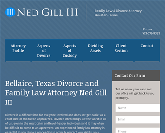 Attorney Ned Gill III web screenshot
