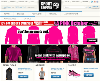 Sport Seasons web screenshot