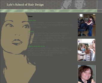 Lyle's School Of Hair Design web screenshot