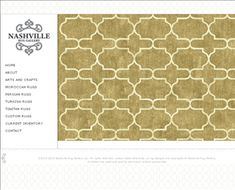 Nashville Rug Gallery web screenshot