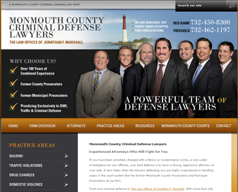 The Law Offices of Jonathan F. Marshall web screenshot
