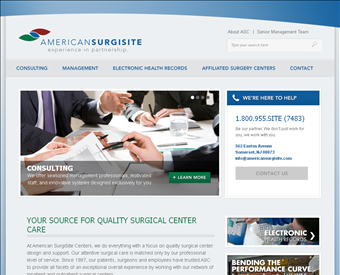 American Surgisite web screenshot