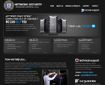 Network Security Associates web screenshot