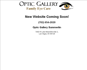 Optic Gallery Summerlin web screenshot